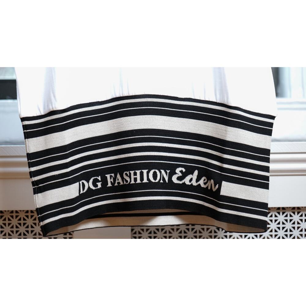 Dolce & Gabbana White "Fashion Eden" Short T-shirt Dress (Size: IT40) - Picture 5 of 7